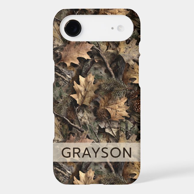 Fall Leaves Camouflage Personalized (Back)