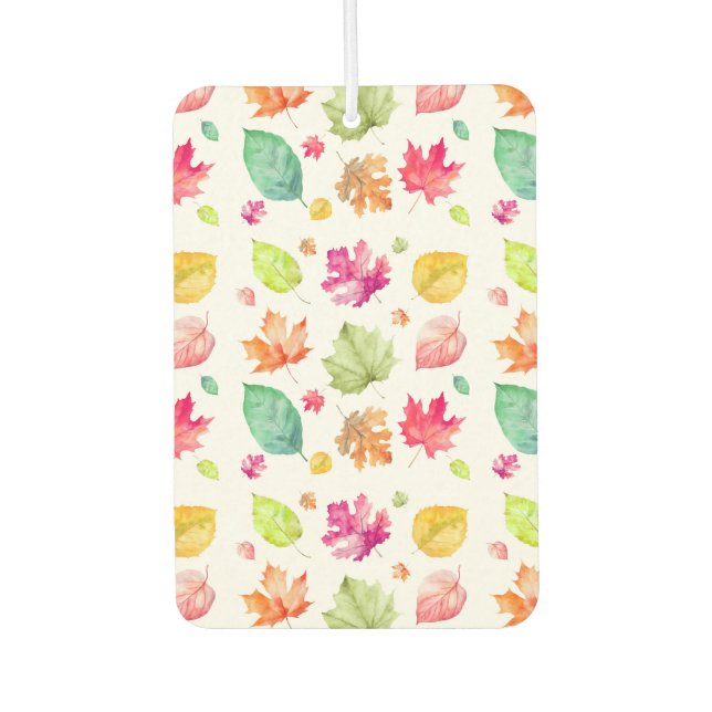 Fall Leaves Car Air Freshener (Front)