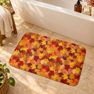 Fall Leaves - Celebrate Autumn's Beauty Bath Mat