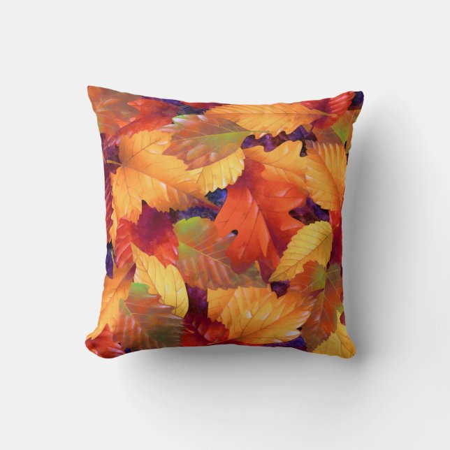 Fall leaves cushion (Front)