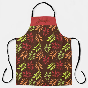 Fall Leaves Custom Kitchen  Apron