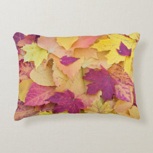 Fall Leaves Design Decorative Cushion