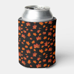 FALL LEAVES ELEGANT AUTUMN LEAF NATURE HALLOWEEN   CAN COOLER
