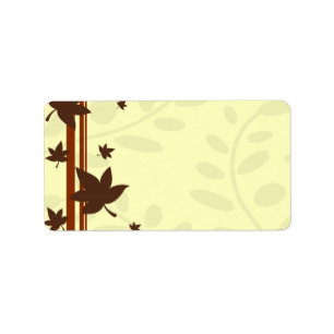 Fall Leaves Elegant Labels