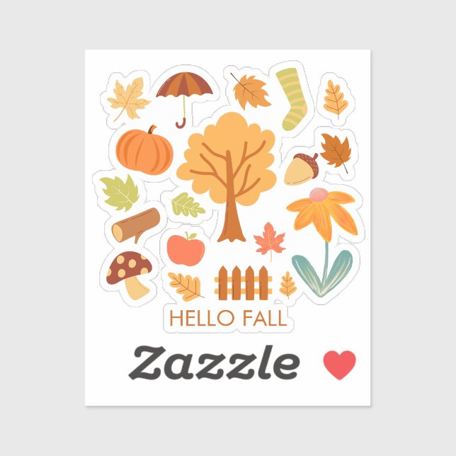 Fall Leaves Enjoy the Colourful Season (Sheet)