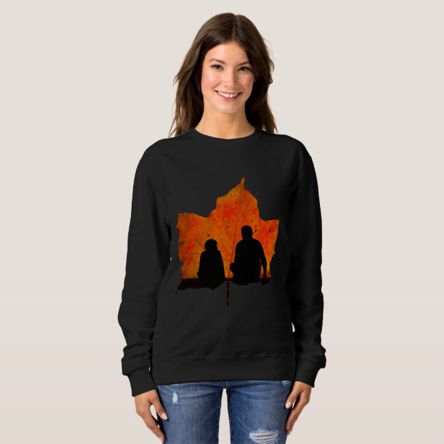FALL LEAVES FATHER AND SON SWEATSHIRT (Front Full)