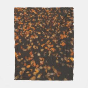 fall leaves  fleece blanket