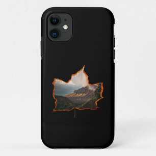 FALL LEAVES FOREST MOUNTAIN iPhone 11 CASE
