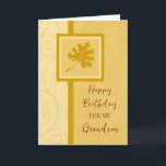 Fall Leaves Grandson Birthday Card<br><div class="desc">Birthday card for grandson with a fall birthday with fall leaves design and thoughtful verse.</div>