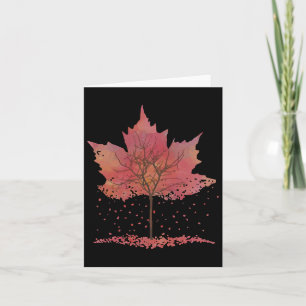 Fall Leaves Graphic Tee- Popular Fall  Card