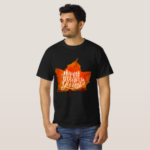 FALL LEAVES HAPPY THANKSGIVING DAY T-Shirt