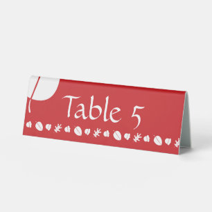 Fall Leaves in Cherry Table Tent Sign