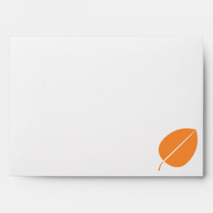 Fall Leaves in Orange Envelopes