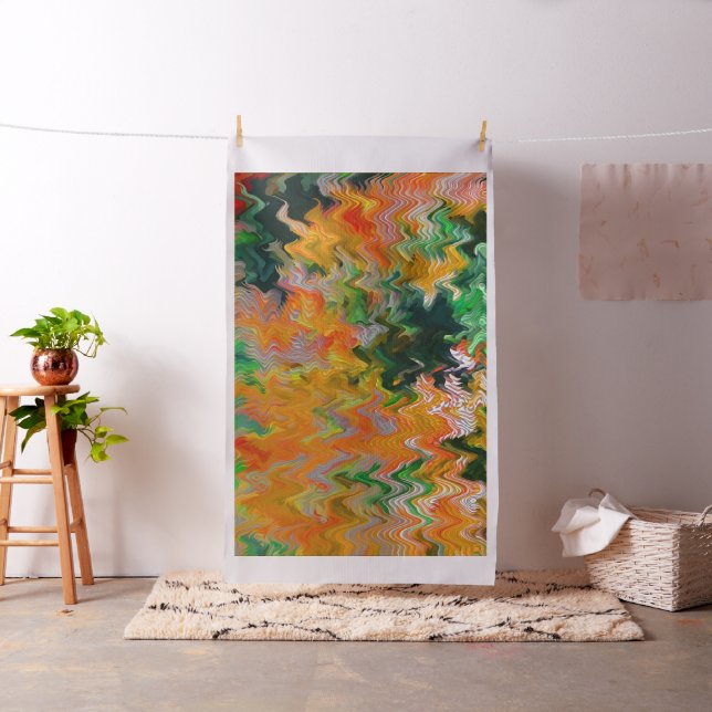 Fall leaves in the river...... fabric (In Situ)