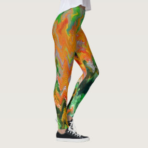 Fall leaves in the river...... leggings