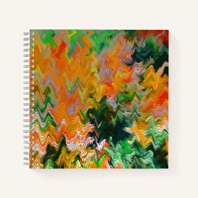 Fall leaves in the river...... notebook (Front)