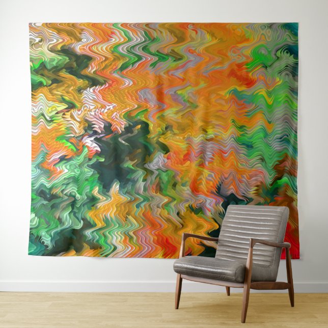 Fall leaves in the river...... tapestry (In Situ (Horizontal))