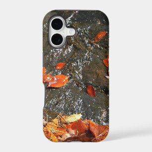 Fall Leaves in Waterfall I Autumn Photography