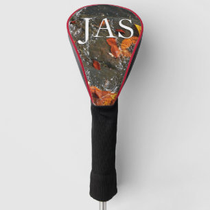 Fall Leaves in Waterfall I Autumn Photography Golf Head Cover