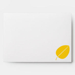 Fall Leaves in Yellow Envelopes