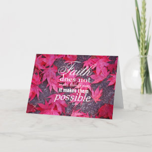 Fall Leaves Inspirational Greeting Card