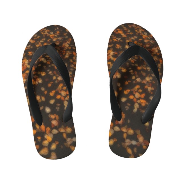 fall leaves  kid's thongs (Footbed)