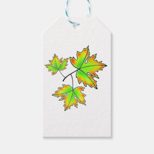 Fall leaves Maple Leaf Gift Tags