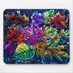 FALL LEAVES MOUSE PAD