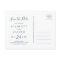 Fall Leaves | Navy Blue Save the Date Postcard