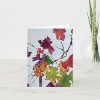 Fall Leaves Note Card