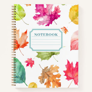 Fall Leaves Notebook