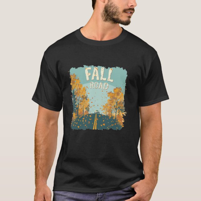 Fall Leaves on Autumn Road Costume T-Shirt (Front)