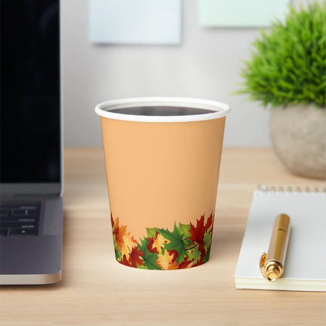 Fall Leaves Paper Cups (Insitu)