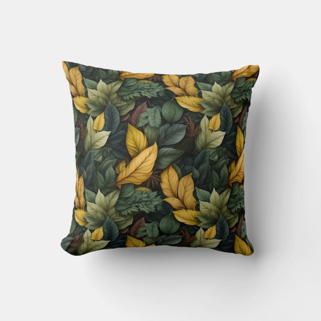 Fall Leaves Pattern Cushion (Front)