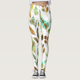Fall leaves Pattern Leggings
