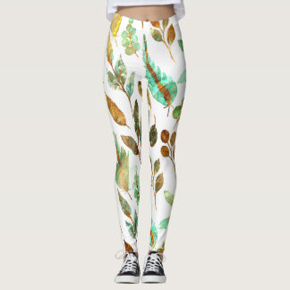 Fall leaves Pattern Leggings
