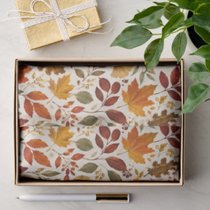 Fall Leaves Pattern Tissue Paper