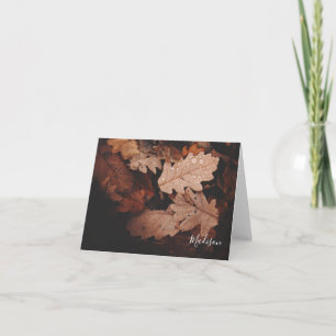 Fall Leaves Personalised Note Card