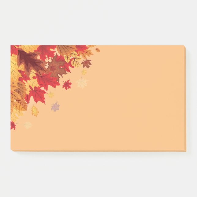 Fall Leaves Post Notes (Front)
