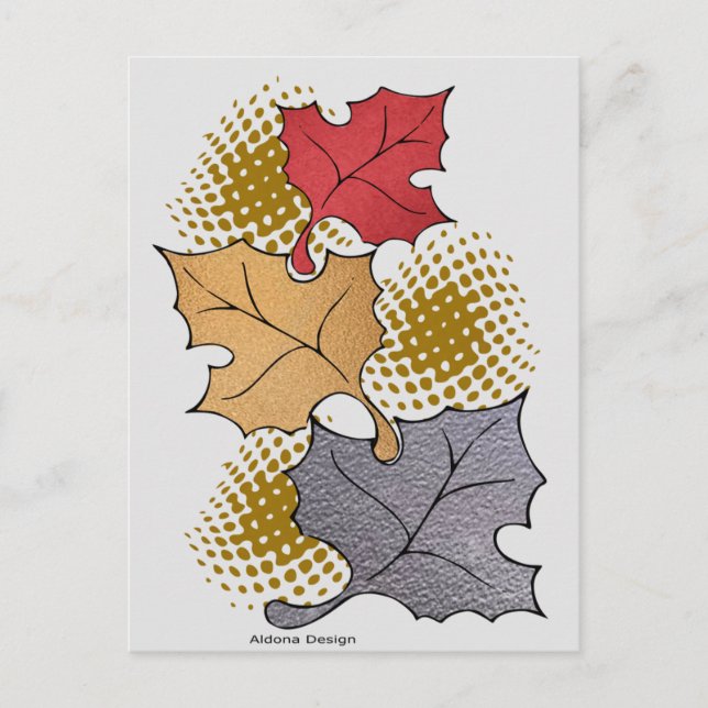 Fall Leaves Postcard (Front)