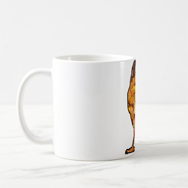 fall leaves raven coffee mug (Left)