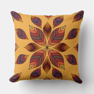 Fall Leaves Rosette Cushion