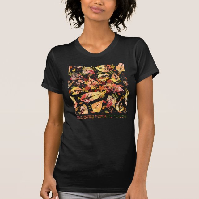 Fall Leaves: Seasonal Graphic Tee (Front)