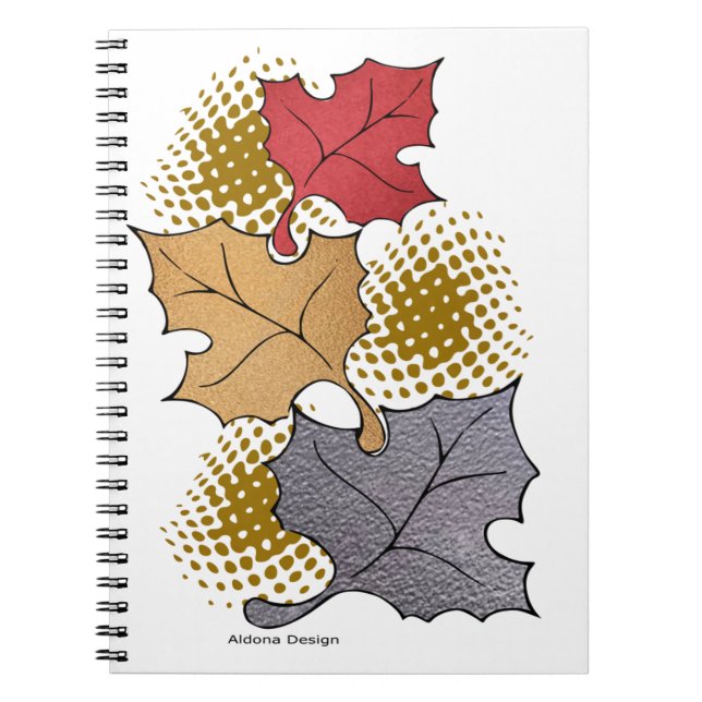 Fall Leaves Spiral notebook (Front)