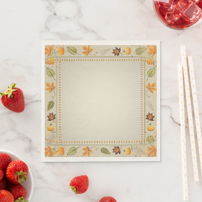 Fall Leaves Standard Luncheon Paper Napkin (Insitu)