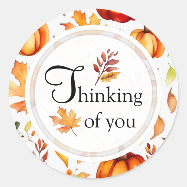 Fall Leaves Sticker (Front)