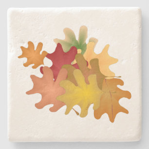 Fall Leaves Stone Coasters