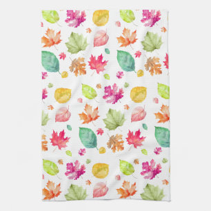 Fall Leaves Tea Towel