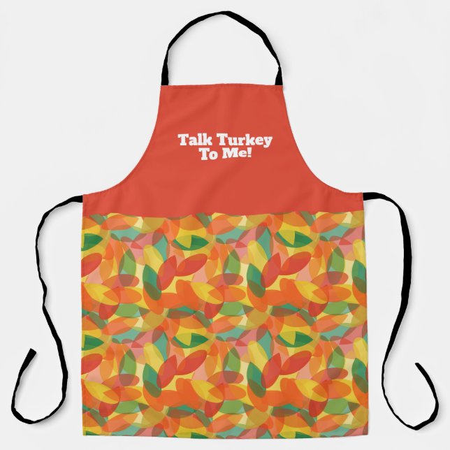 Fall Leaves Thankgiving Apron (Front)