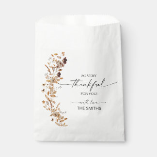 Fall Leaves Thanksgiving Dinner Favor Bags